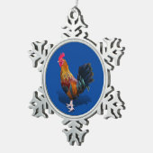 Ornement Flocon De Neige Key West - Rooster tzigane (Vue impression)