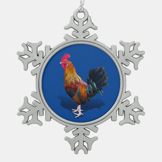 Ornement Flocon De Neige Key West - Rooster tzigane (Devant)
