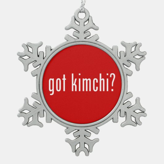 Ornement Flocon De Neige Kimchi ? (Devant)
