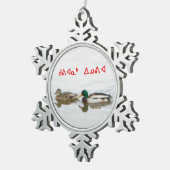 Ornement Flocon De Neige Kuvianak Innovia - Canards colverts (Vue impression)
