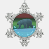 Ornement Flocon De Neige Kuvianak Innovia - Ours polaire (Devant)