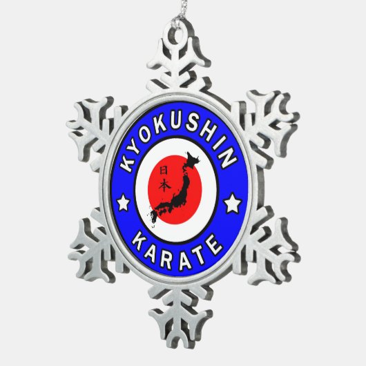 Ornement Flocon De Neige Kyokushin Karate (Vue impression)