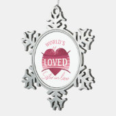 Ornement Flocon De Neige La belle-soeur la plus aimée du monde (Vue impression)