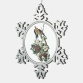 Ornement Flocon De Neige La colombe en deuil par Audubon (Vue impression)