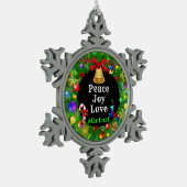 Ornement Flocon De Neige La couronne de Noël autiste (Gauche)