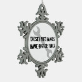 Ornement Flocon De Neige La mécanique diesel a de plus grands outils (Gauche)