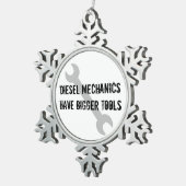 Ornement Flocon De Neige La mécanique diesel a de plus grands outils (Vue impression)