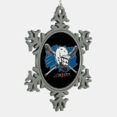 Ornement Flocon De Neige La meilleure lacrosse (Gauche)