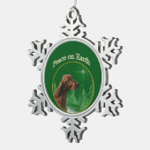 Ornement Flocon De Neige La paix de Setter en Irlande (Vue impression)