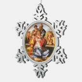 Ornement Flocon De Neige La Sainte Famille (Vue impression)