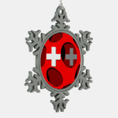 Ornement Flocon De Neige La Suisse #1 (Gauche)