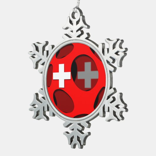 Ornement Flocon De Neige La Suisse #1 (Vue impression)
