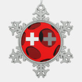 Ornement Flocon De Neige La Suisse #1 (Devant)