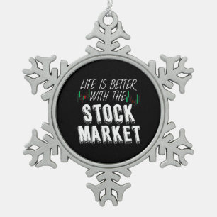 Ornement Flocon De Neige La Vie Des Investisseurs Est Meilleure Avec Le Mar