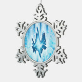 Ornement Flocon De Neige Lac glaciaire (Vue impression)