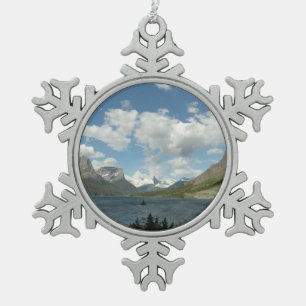 Ornement Flocon De Neige Lac Saint Mary II dans le parc national de Glacier