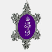 Ornement Flocon De Neige L'Accent Violet Conserve Facilement Le Calme Et Le (Gauche)