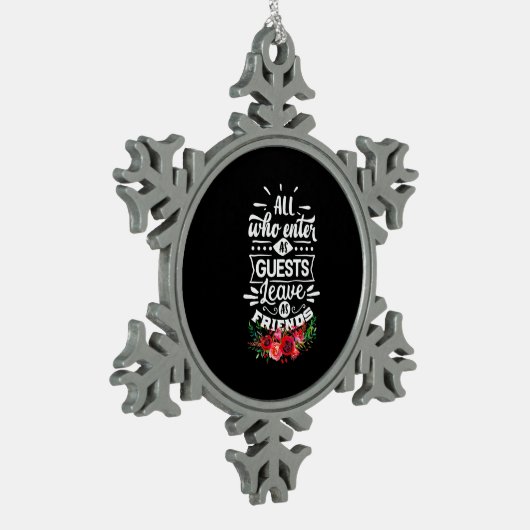 Ornement Flocon De Neige Laisser comme amis (Gauche)