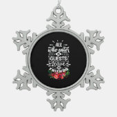 Ornement Flocon De Neige Laisser comme amis (Devant)