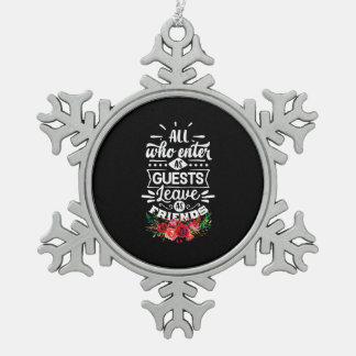 Ornement Flocon De Neige Laisser comme amis