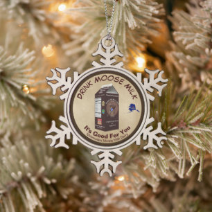 Ornement Flocon De Neige Lait d'orignal Matanuska