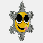 Ornement Flocon De Neige Langue Emoji (Gauche)