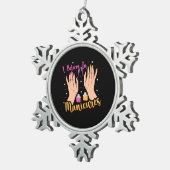 Ornement Flocon De Neige L'Artiste Du Clou Croit Aux Manucures (Vue impression)