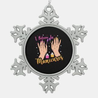 Ornement Flocon De Neige L'Artiste Du Clou Croit Aux Manucures