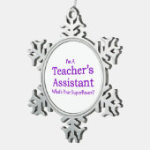 Ornement Flocon De Neige L'assistant du professeur (Vue impression)