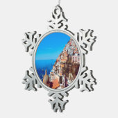 Ornement Flocon De Neige ldp POSITANO - Côte d'Amalfi - Panorama (Vue impression)