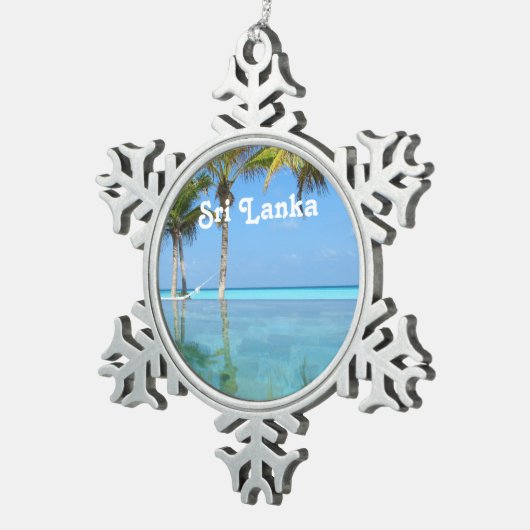 Ornement Flocon De Neige Le beau Sri Lanka (Vue impression)