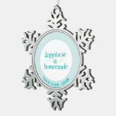 Ornement Flocon De Neige Le bonheur est fait maison (Vue impression)