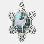 Ornement Flocon De Neige Le cerf de Frost (Vue impression)