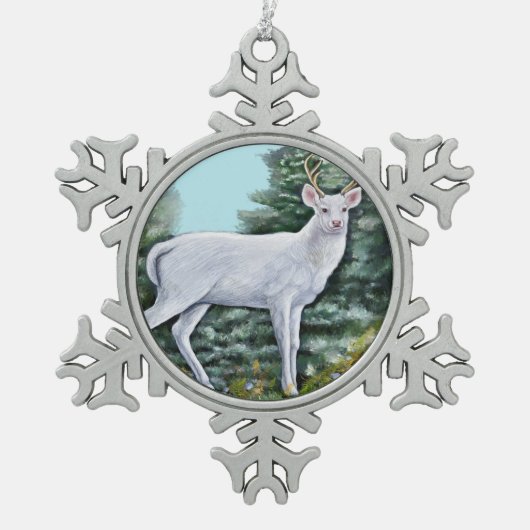 Ornement Flocon De Neige Le cerf de Frost (Devant)