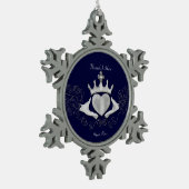 Ornement Flocon De Neige Le Claddagh (Argent) (Gauche)