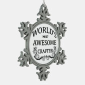 Ornement Flocon De Neige Le Crafter le plus impressionnant du monde (Gauche)