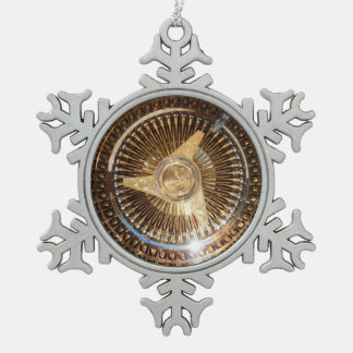 Ornement Flocon De Neige Le fil de Lowrider roule l'ornement encadré par