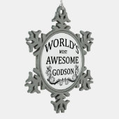 Ornement Flocon De Neige Le filleul le plus impressionnant du monde (Gauche)