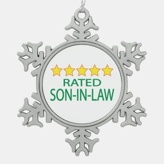 Ornement Flocon De Neige Le gendre cinq étoiles (Devant)