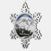 Ornement Flocon De Neige Le magnifique Mont Rainier (Vue impression)