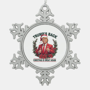 Ornement Flocon De Neige Le Noël de Trump est à nouveau génial Santa