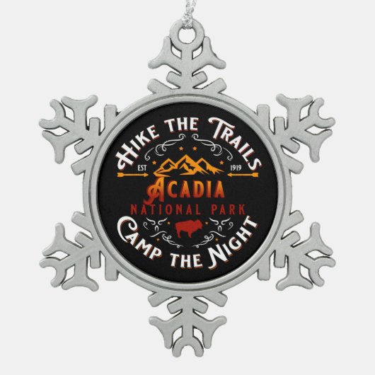 ORNEMENT FLOCON DE NEIGE LE PARC NATIONAL DE L'ACADIE PROPOSE DES VACANCES  (Devant)