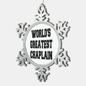 Ornement Flocon De Neige Le plus grand aumônier du monde (Vue impression)