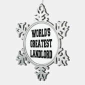 Ornement Flocon De Neige Le plus grand propriétaire du monde (Vue impression)