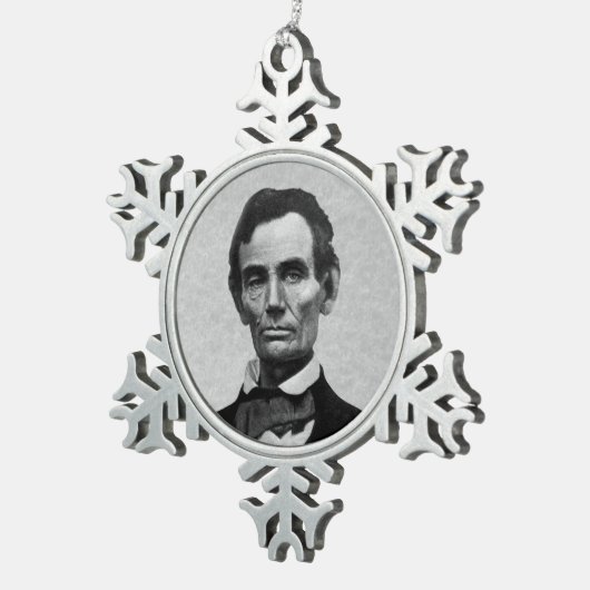 Ornement Flocon De Neige Le président Abe Lincoln (Vue impression)