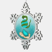 Ornement Flocon De Neige Le serpent (Vue impression)