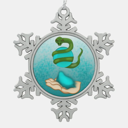 Ornement Flocon De Neige Le serpent (Devant)