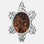 Ornement Flocon De Neige Le son de la musique Art Abstrait (Vue impression)