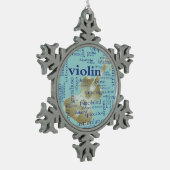 Ornement Flocon De Neige Le violon exprime l'ornement de flocon de neige (Gauche)
