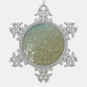 Ornement Flocon De Neige L'eau sur la plage I Photographie Abstraite de la